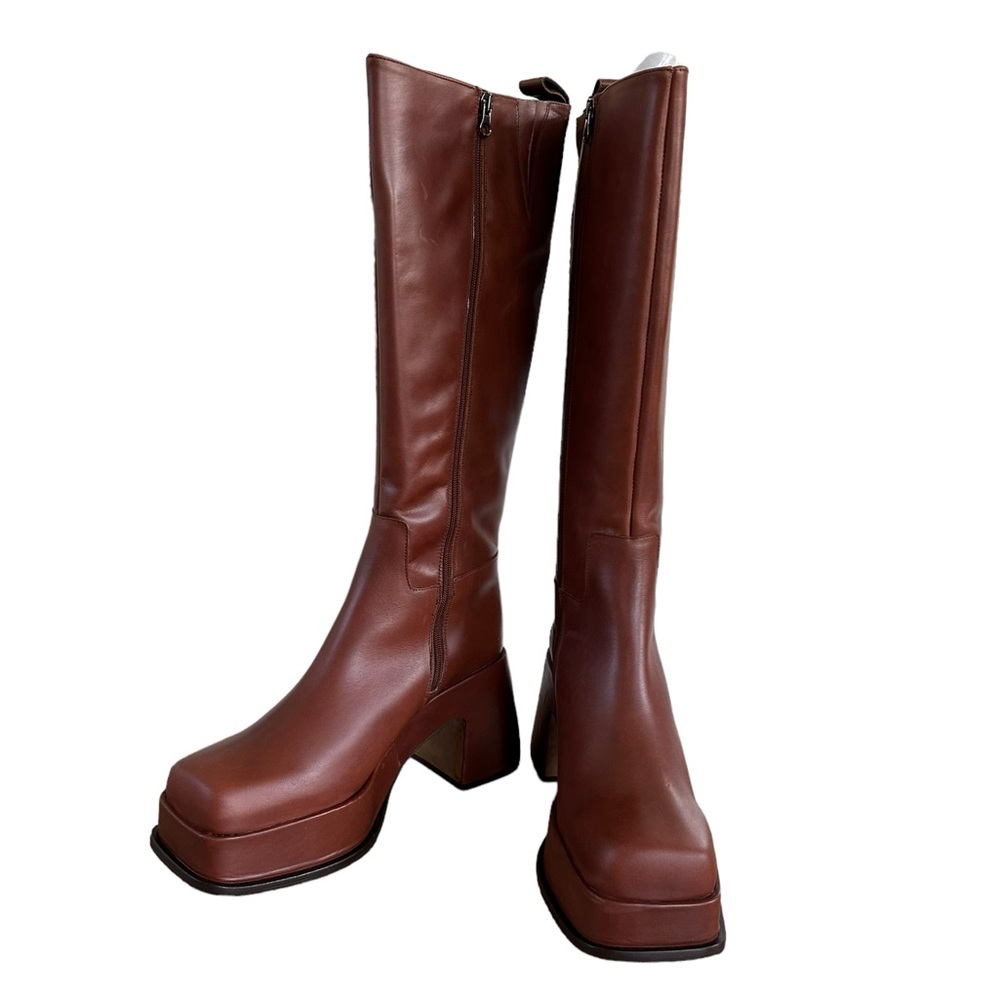 L’INTERVALLE Valletta Tan Leather Boots